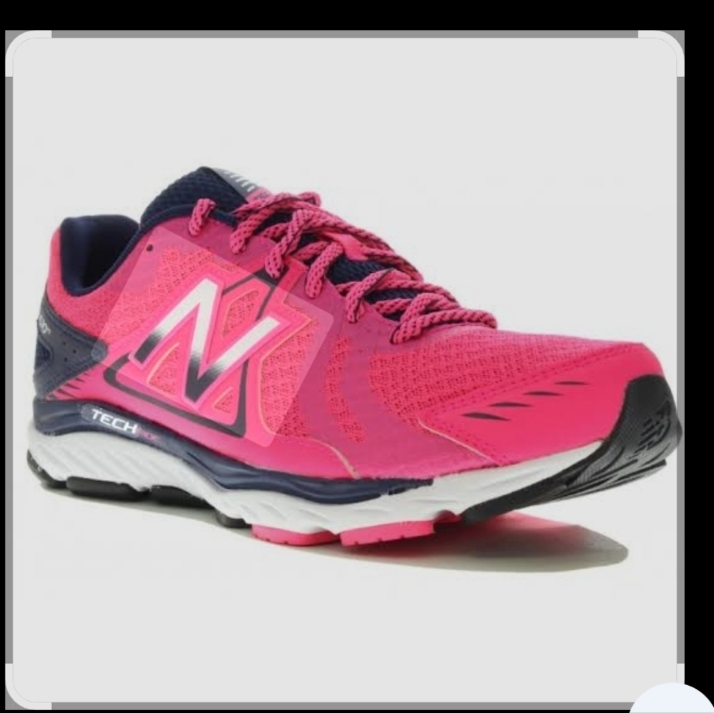New Balance 670 V5 Tech Ride Running Shoes Womens Size 8 Pink Blue Athletic